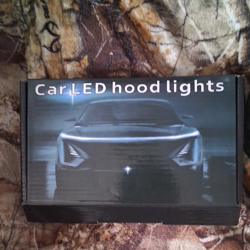 Car LED Hood Lights - Black/Blue Packaging